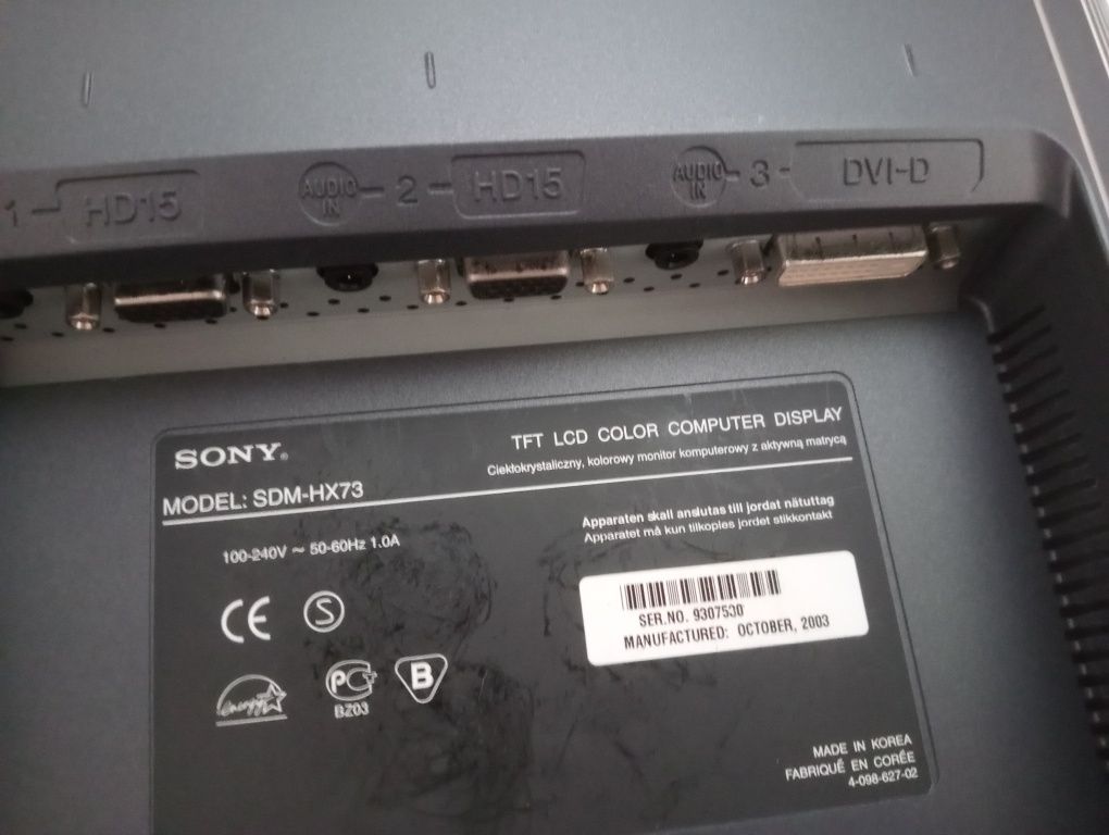 Monitor Sony 17"