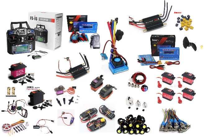 Комплектуючі для карпового кораблика.