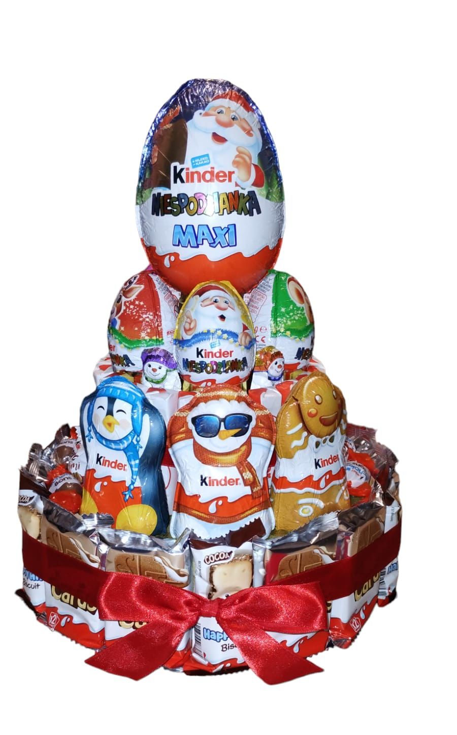 Torcik Kinder z jajkiem maxi Mikołaj