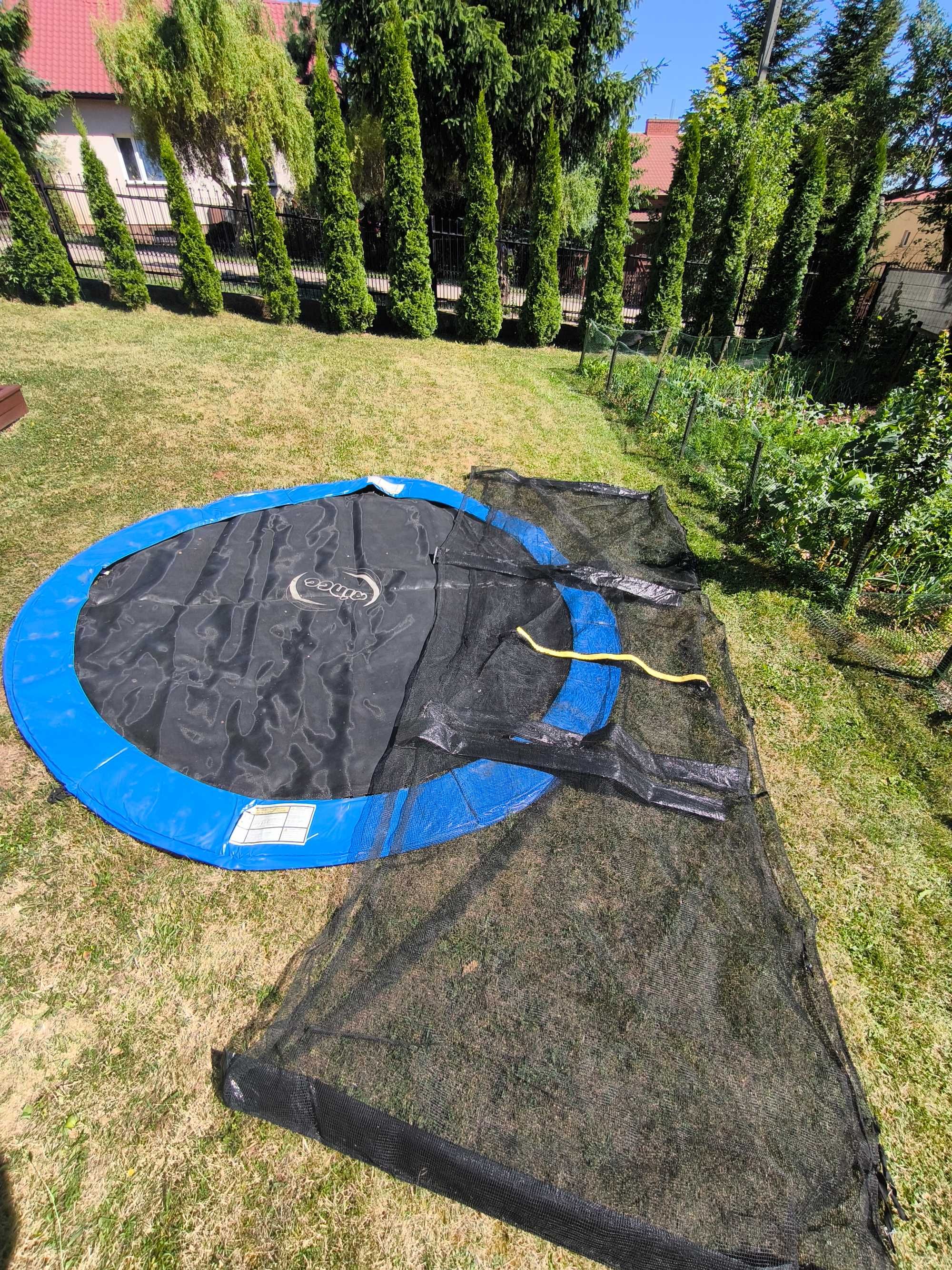 Trampolina dla dzieci Sapphire 10 ft używana , niekompletna OPIS.