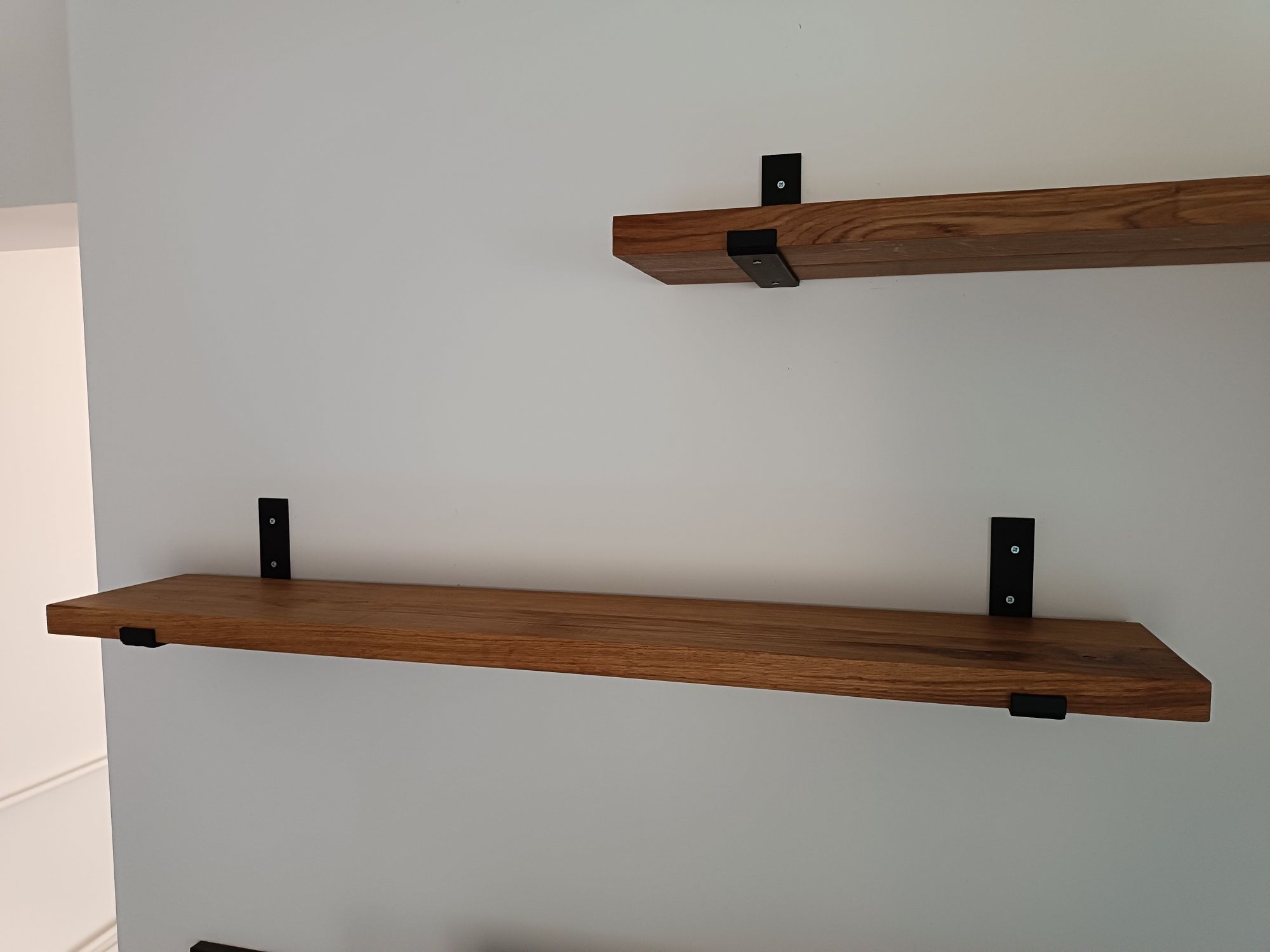 Dębowa półka ścienna w stylu LOFT