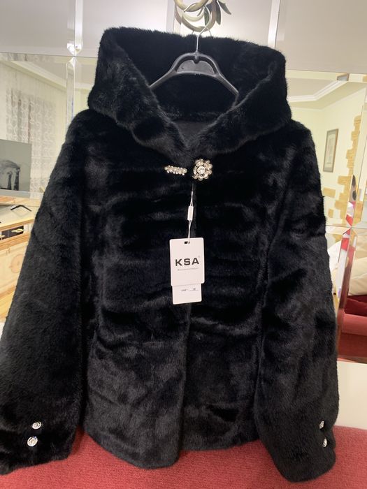 ШУБА з еконорки з капюшоном преміум якості