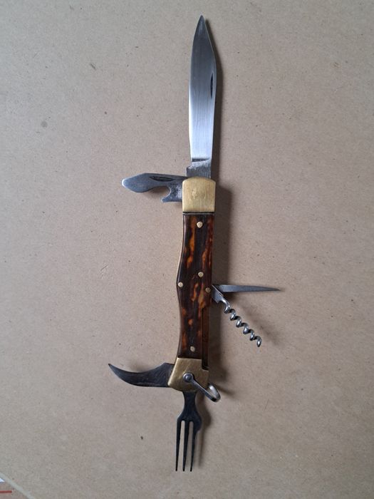 Нож складной туристический,многофункциональный" Металлист".СССР