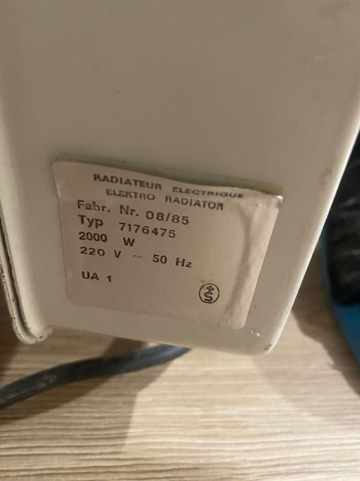 Grzejnik elektryczny 2000W sprawny dziala doskonale