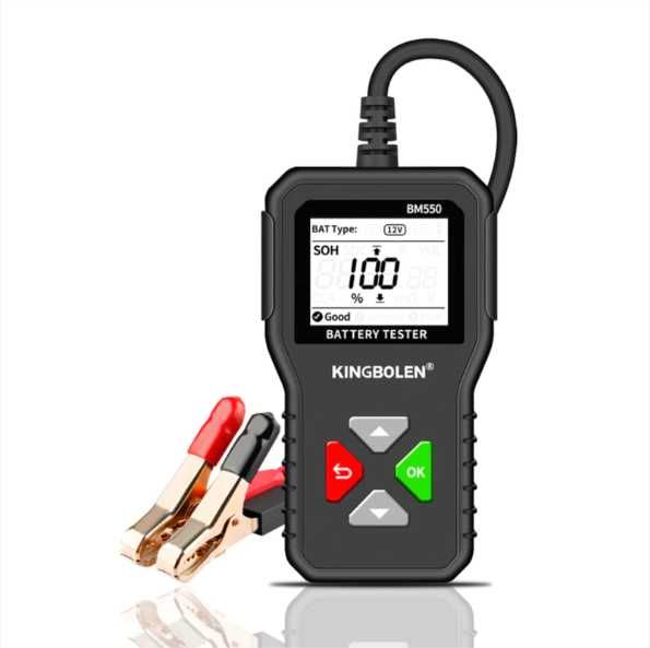 Автомобильный тестер аккумуляторов KINGBOLEN BM550 6/12/24 вольт