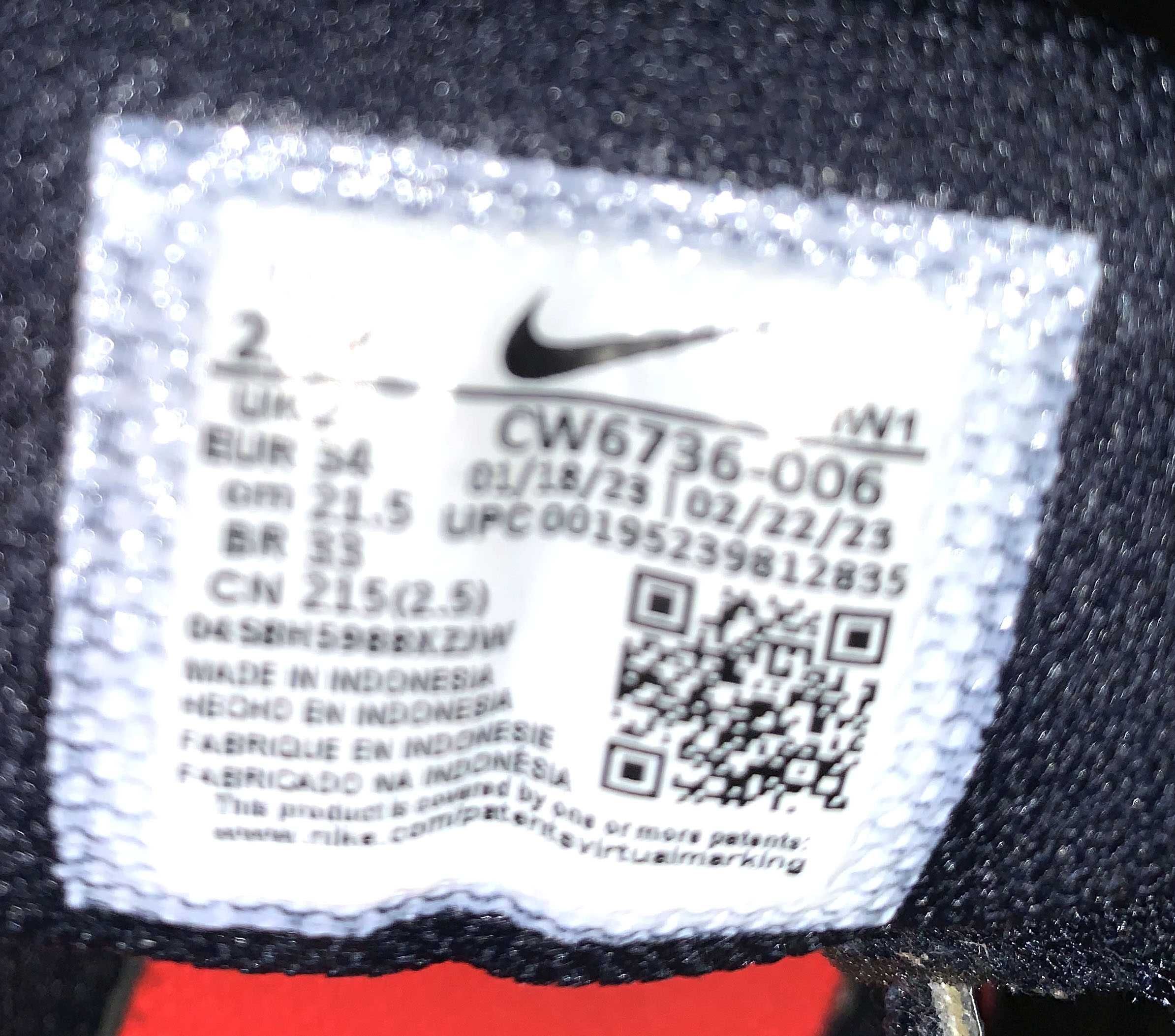 Кроссовки nike hustle cw 6736-006 для ребенка. размер 33 (21,5 см)