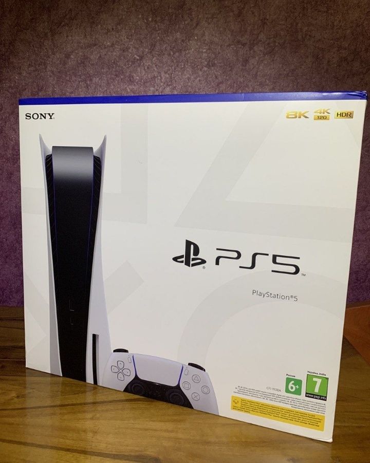 НОВА! Консоль Sony PlayStation 5 з Blu-ray приводом 825GB White