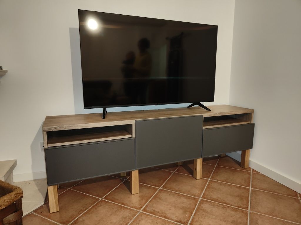 Móvel TV IKEA castanho/cinza