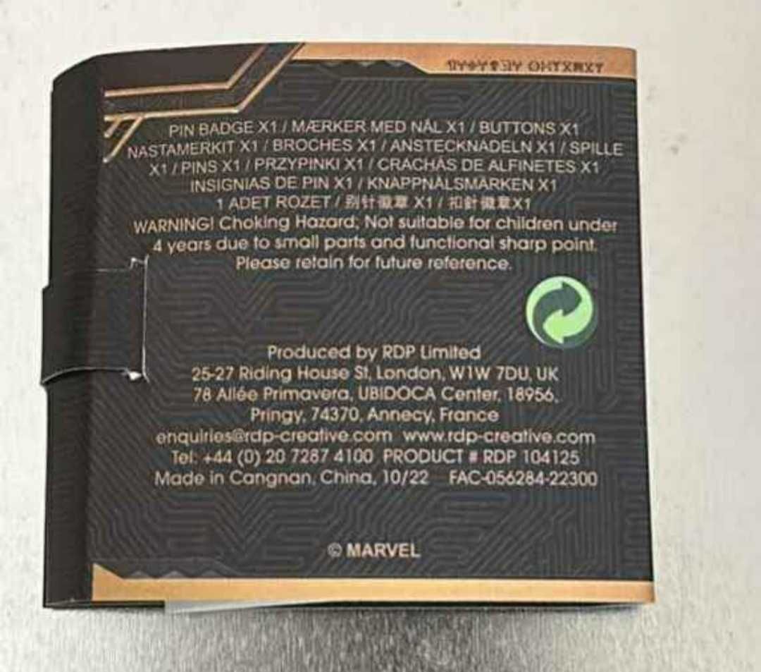 Pin badge edição limitada MARVEL