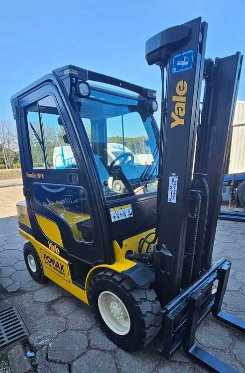 YALE GDP30VX wózek widłowy diesel kabina przesuw 3T UDT POMAX