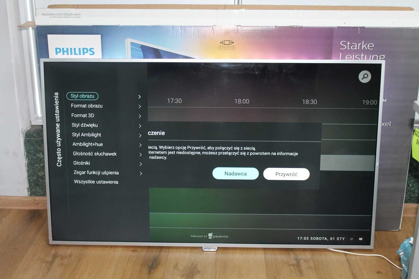 Telewizor PHILIPS 55PFT6550/12  komplet