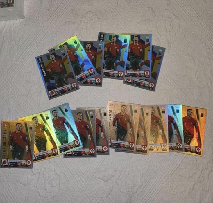 cartas da coleção UEFA Euro 2024 Match Attax da Topps