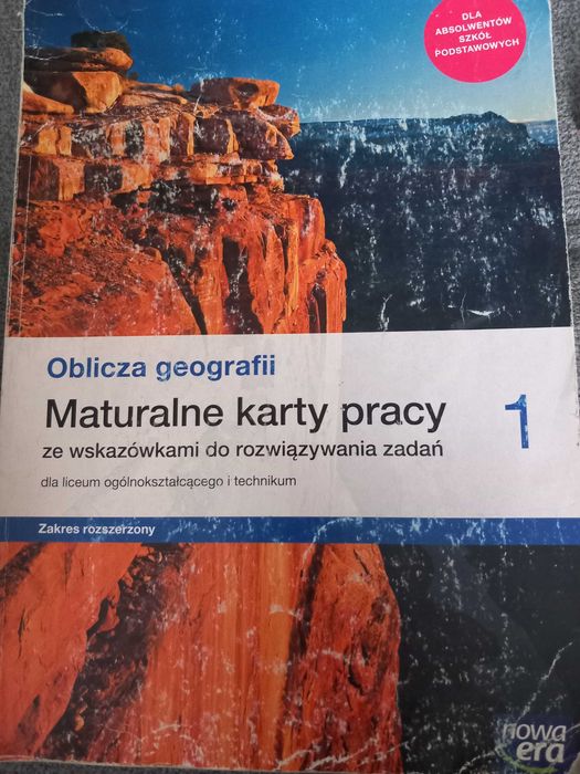 OBLICZA GEOGRAFII 1 maturalne karty pracy dla liceum i technikum