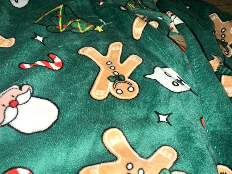 Primark piżamka welurowa zielona S