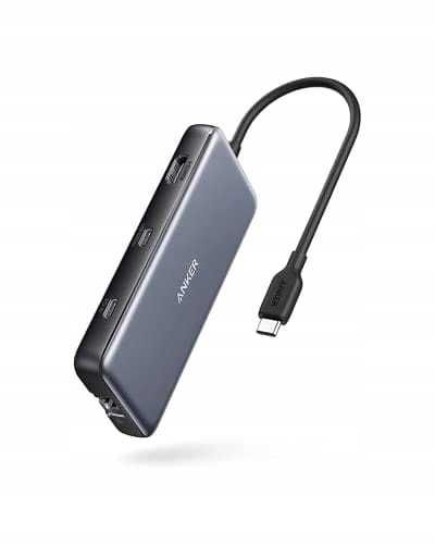 Hub USB Anker 8w1 USB-C RJ45 USB HDMI outlet
