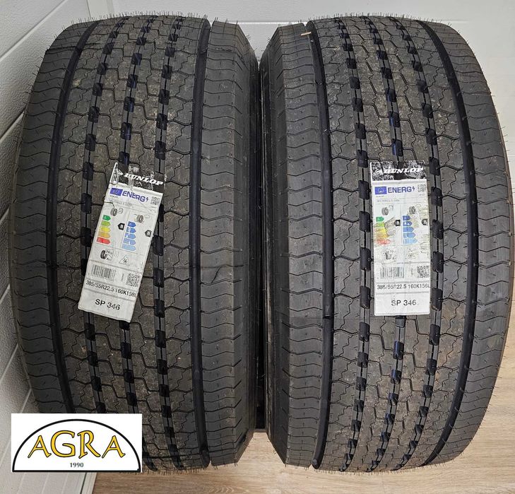 385/55R22.5 DUNLOP [1830] SP346 opona opony przód mega PREMIUM MOCNA