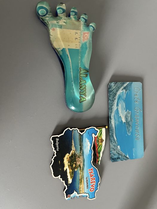 Pakiet 3 magnesow na lodowke