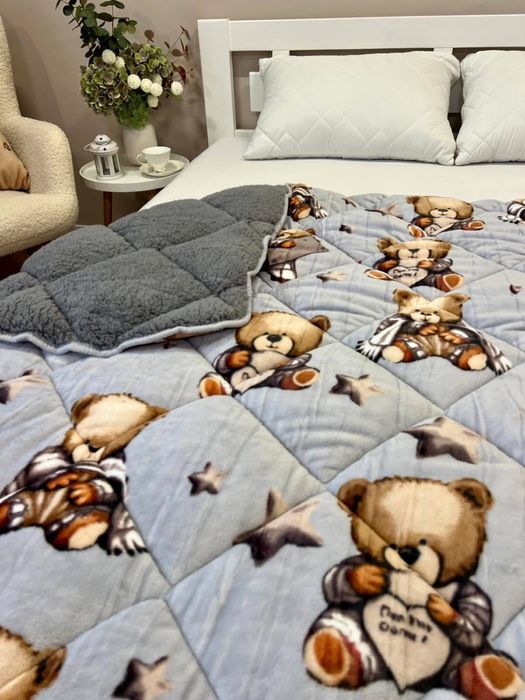 Бестселер сезону! ХУТРЯНА КОВДРА тепла зимова зимнее одеяло на овчине