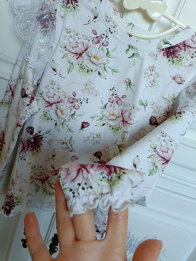 Bluzka z długim rękawem handmade