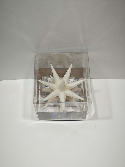 Gwiazda Led 12 Cm Biała Plastikowa