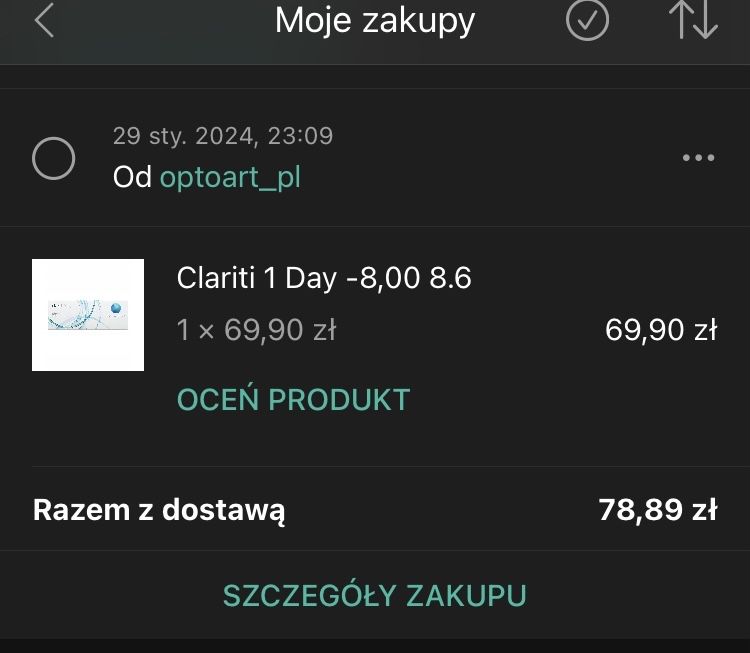 Soczewki jednodniowe Clariti 1 day CooperVision