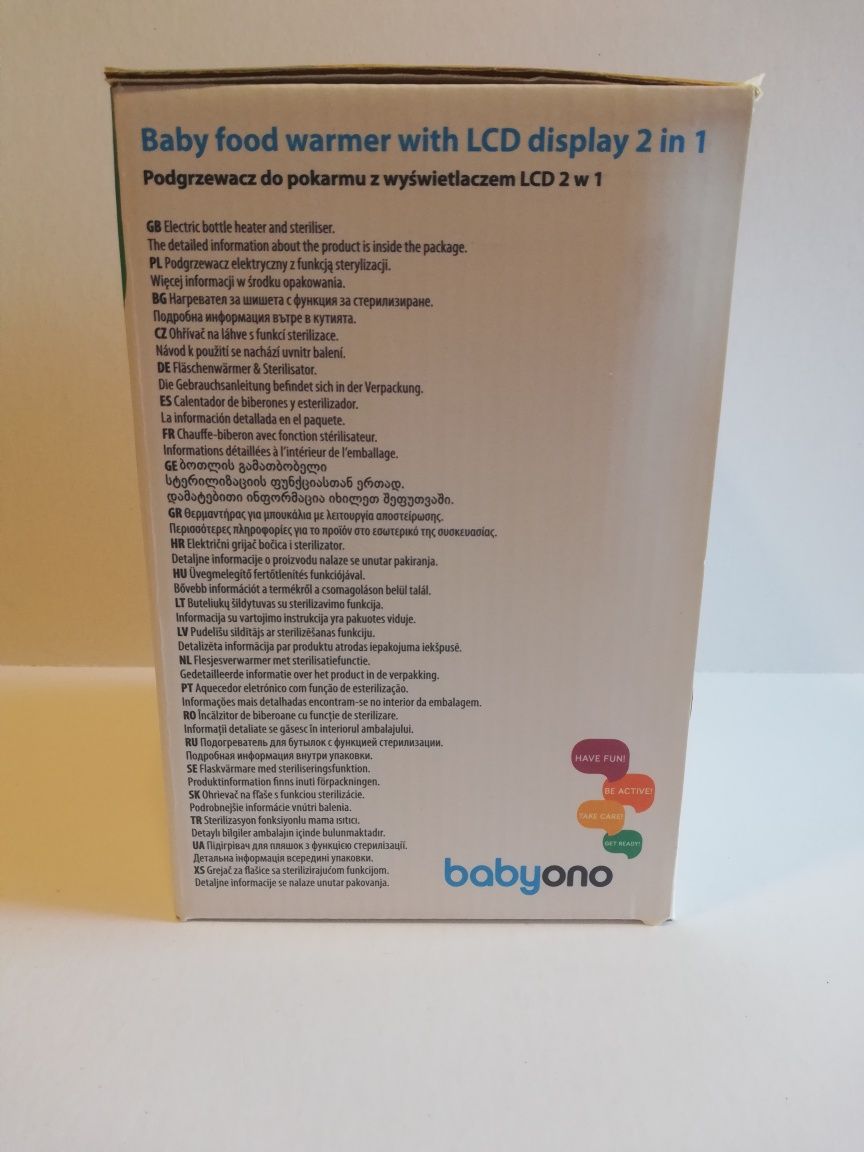 Aquecedor e esterilizador de biberão, da Babyono - NOVO E EMBALADO