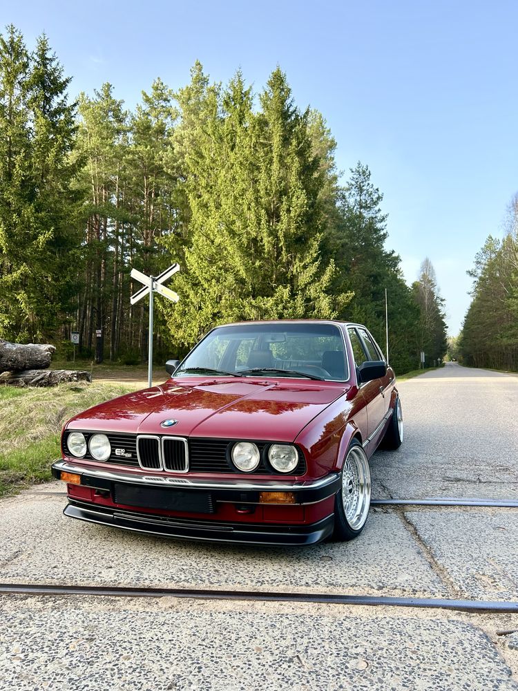 1987 BMW E30 325e, Karmin Red, BBS RS, zamiana Jeep X5