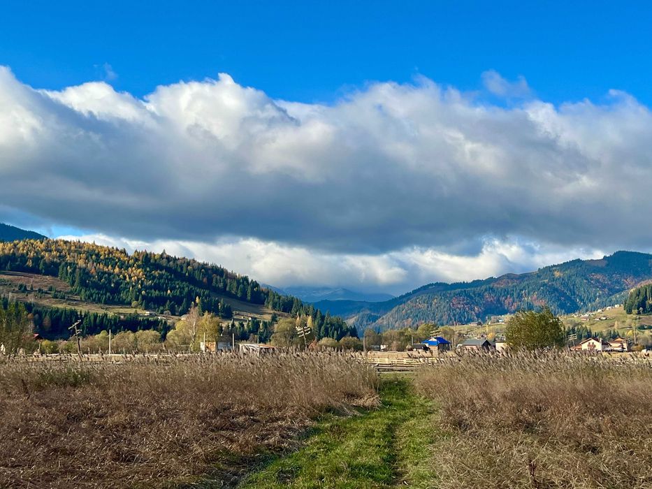 Рівна ділянка 0,14 га в Карпатах з краєвидом на Чорногору | с. Ільці