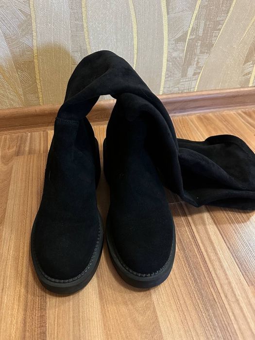 чоботи-чулки жіночі з натуральної замші