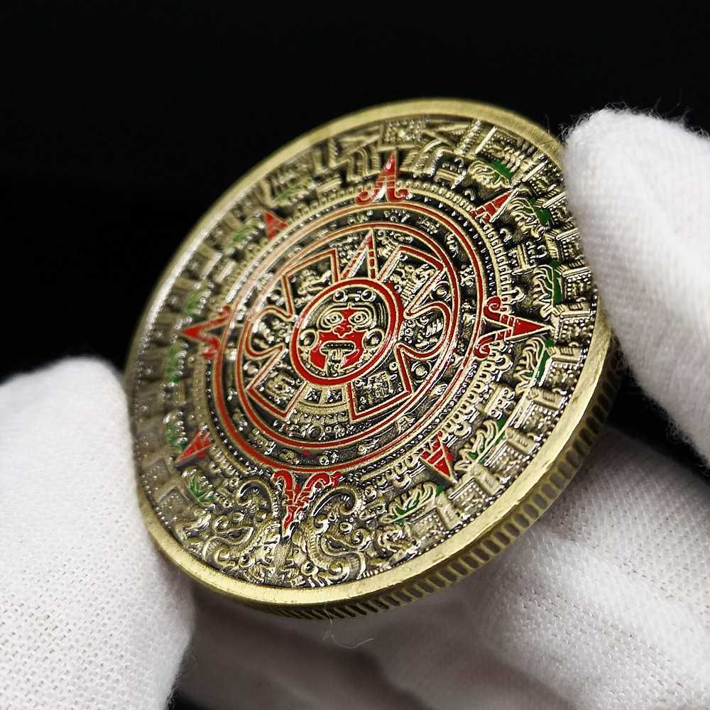Moneta Kolekcjonerska kalendarz Azteków