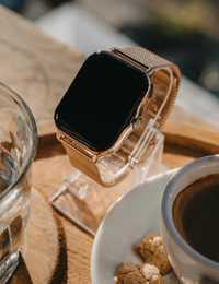 Złoty smartwatch Połączenia Bluetooth