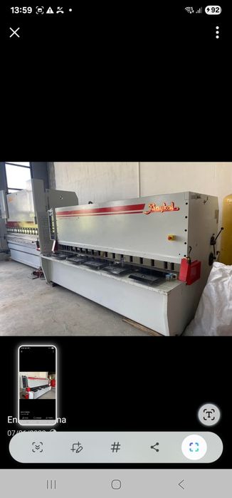 Guilhotina de 3000 corta 10 mm maquinas de metalomecanica