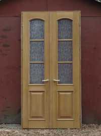 Двери двойные межкомнатные деревяные дубовые 246*127 colombo бу