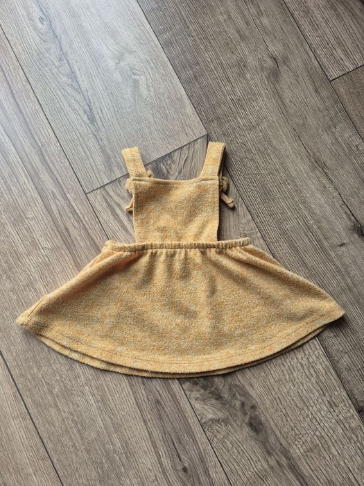 Matalan sukienka ogrodniczka pomarańczowa sweterkowa melanż 50