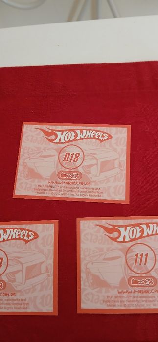 Cromos Hot Wheels, de 2010