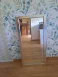 Lustro w srebrnej ramie 100x50