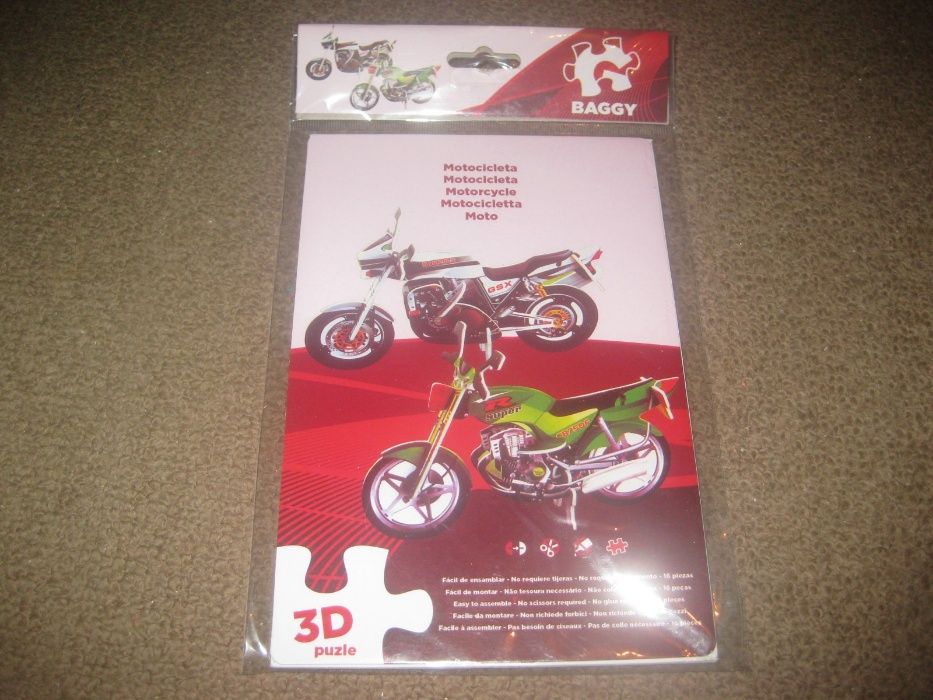 5 Puzzles 3D/Novos e Embalados!