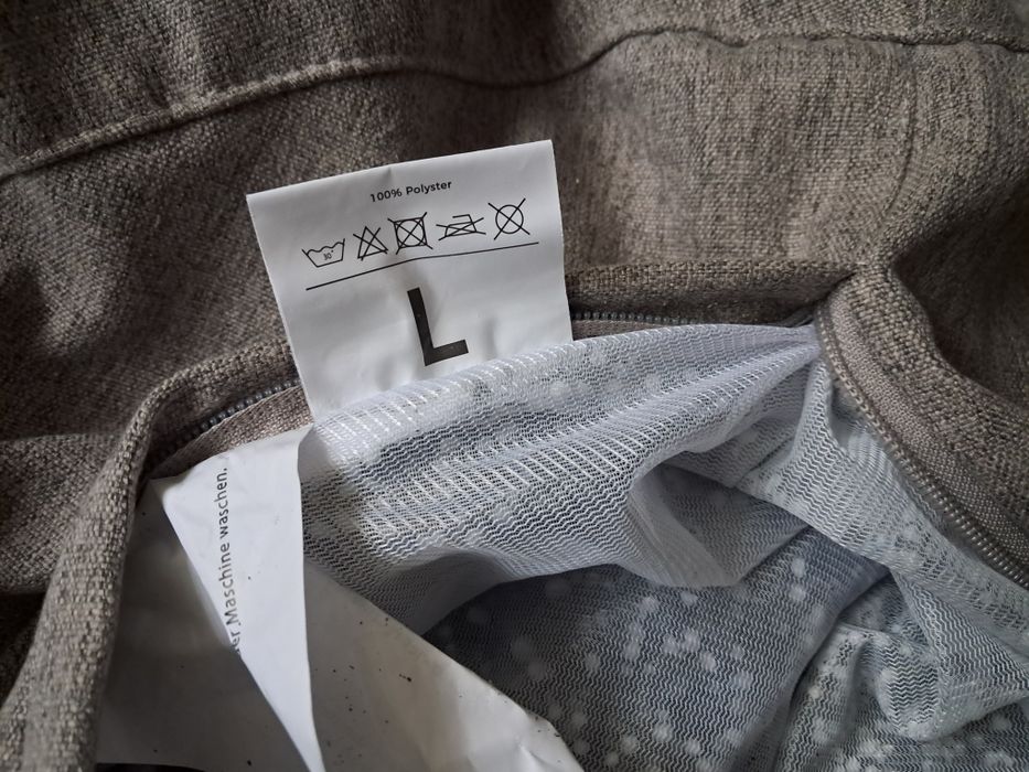 Pufa Worek Sako Siedzisko Pufa do Siedzenia 185L Ad.Con Eco Jasnoszara