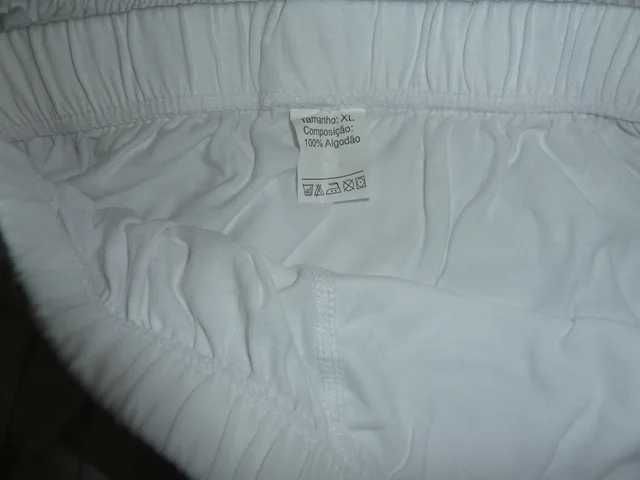 Conjunto de 4 cuecas azul marinho e branco algodão XL