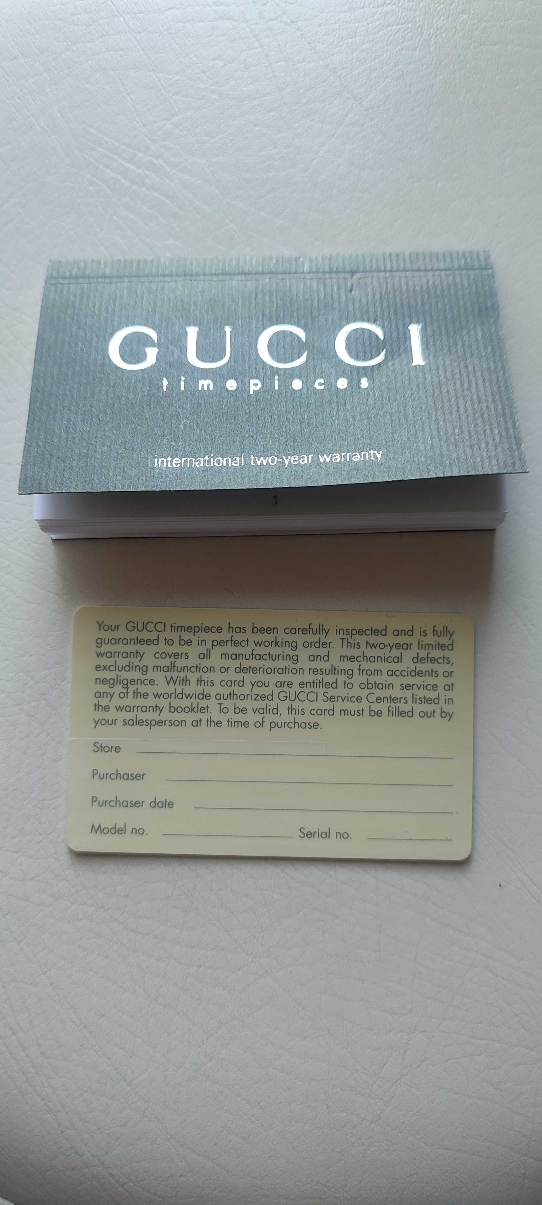 Caixa para relógio Gucci original