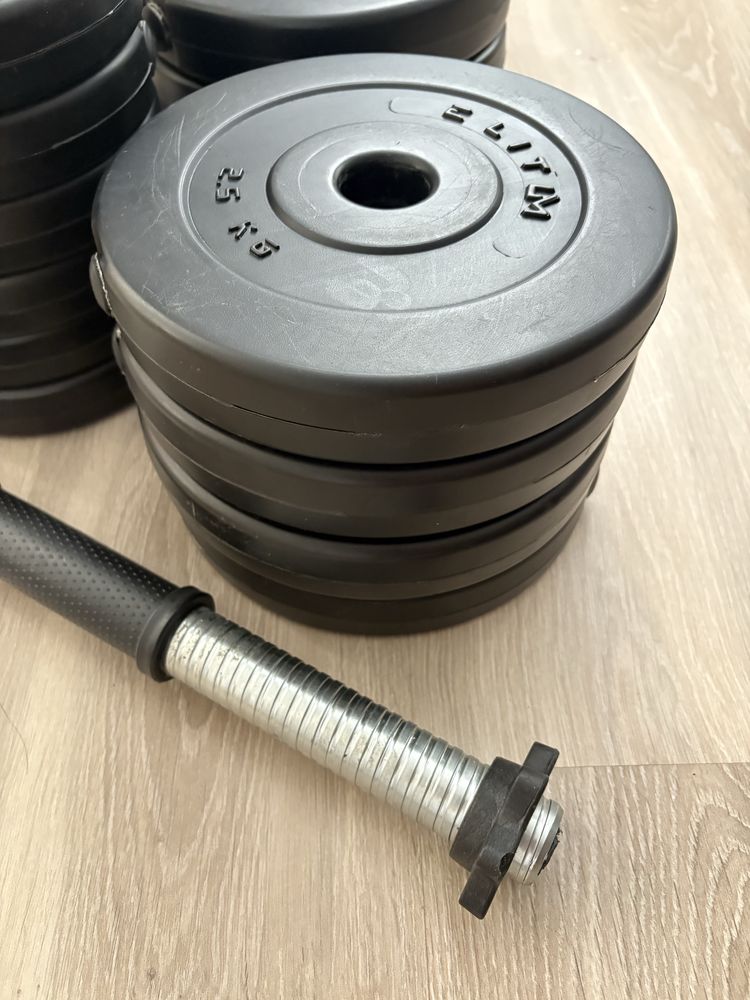 Гантелі Titan. Пара по 14,5 кг