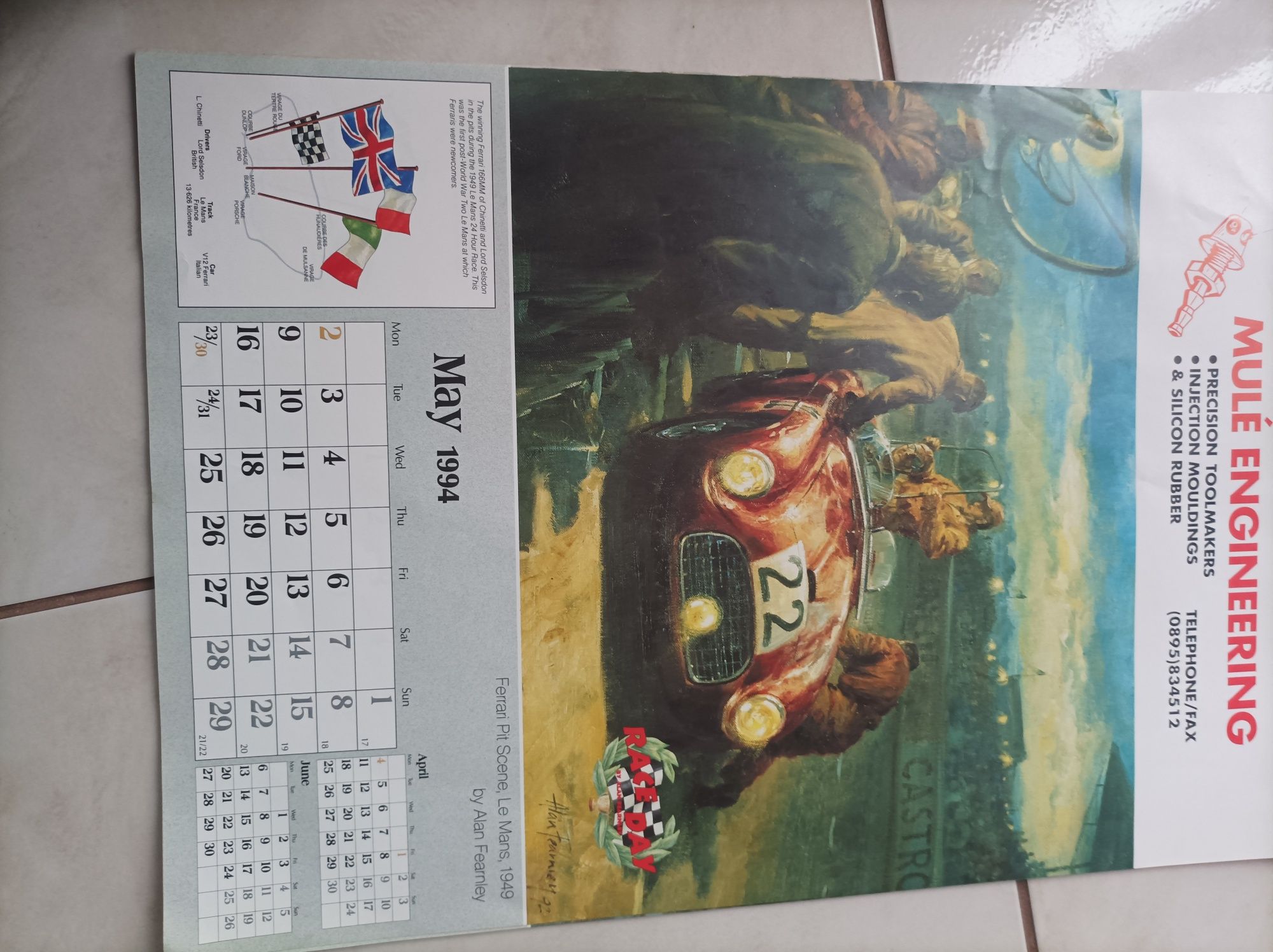 Kalendarz z 1994 roku