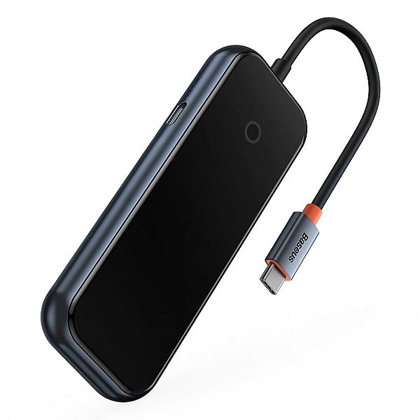 Baseus AcmeJoy HUB 4-portowy (USB-C do 1x USB-C PD&Data/3x USB3.0) cie