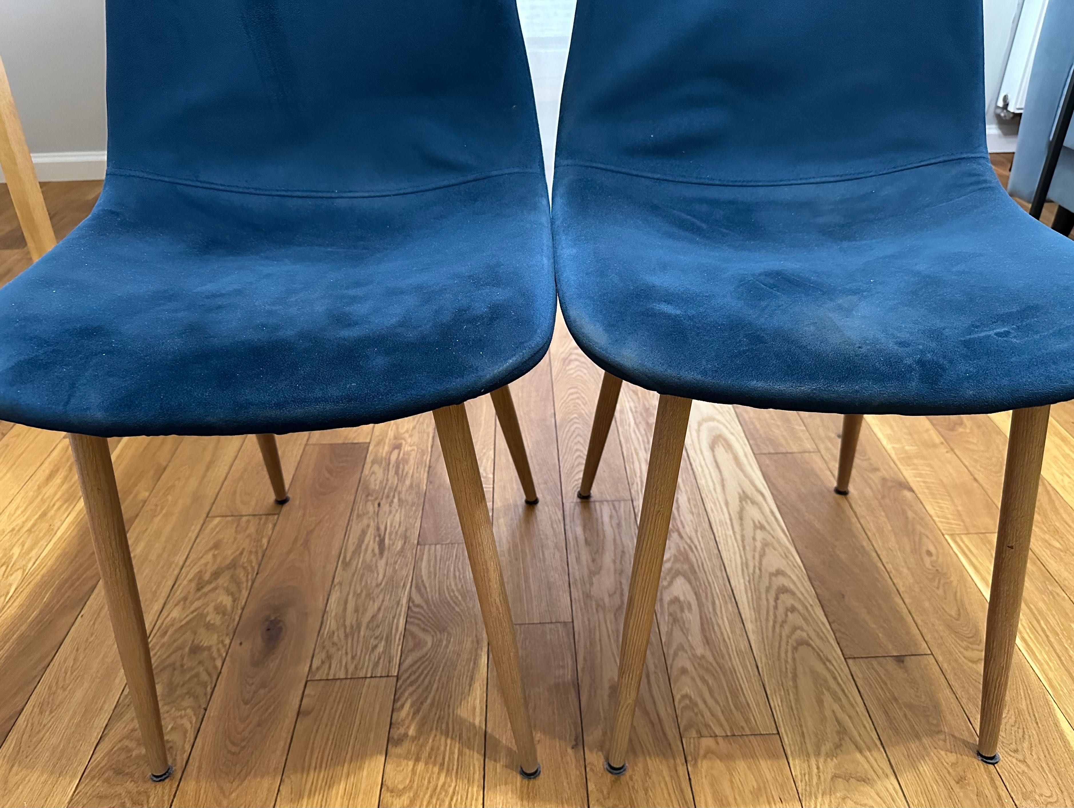 Granatowe krzesła welurowe Jysk krzesło do salonu jadalni +dostawa