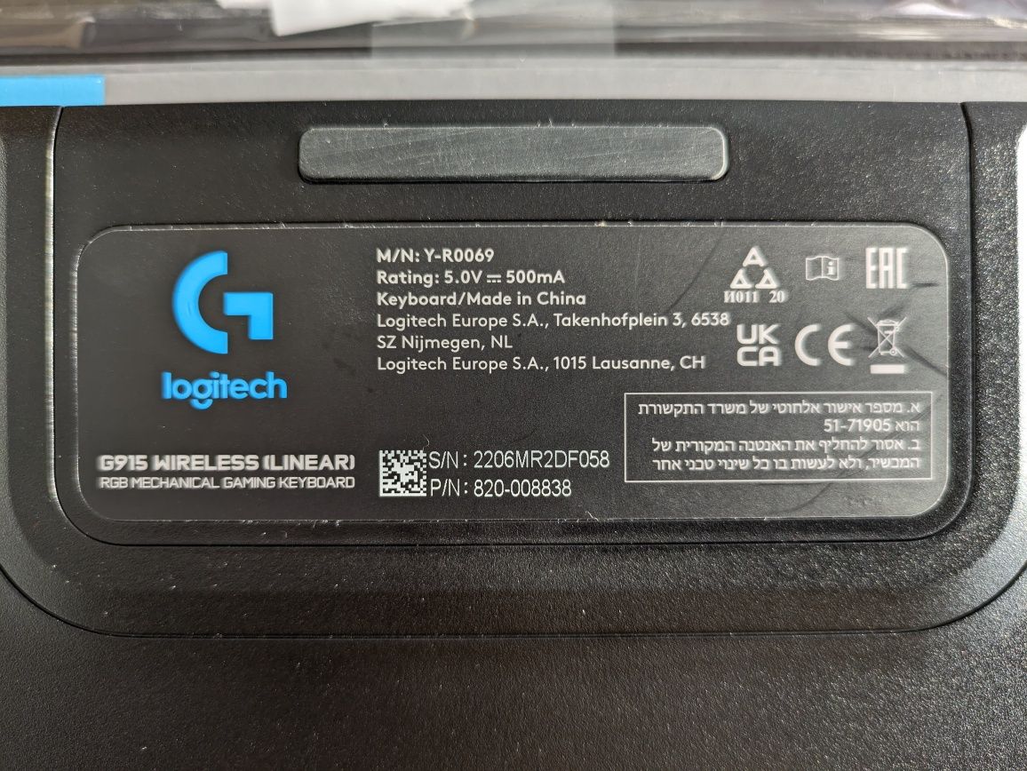 Klawiatura mechaniczna Logitech G915 LIGHTSPEED Linear