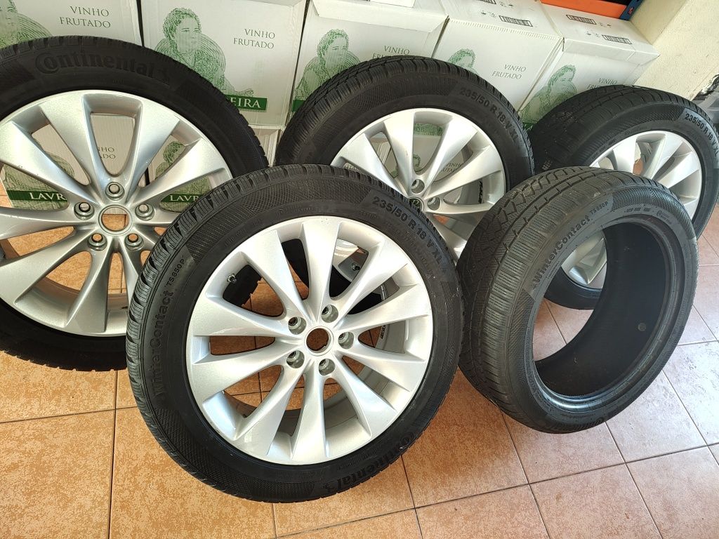 Jantes 18 com pneus novos+1 suplente  furacao opel cascada