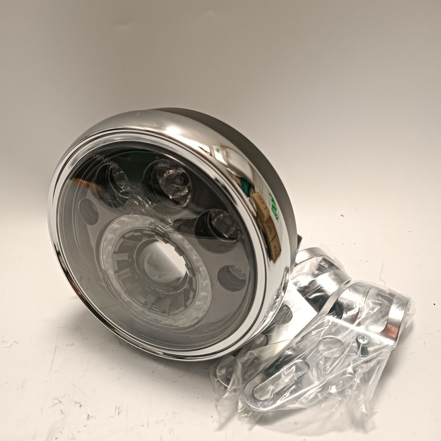 Lampa reflektor przod Led Homologacja Jakość Naked Custom Cafe Bobber