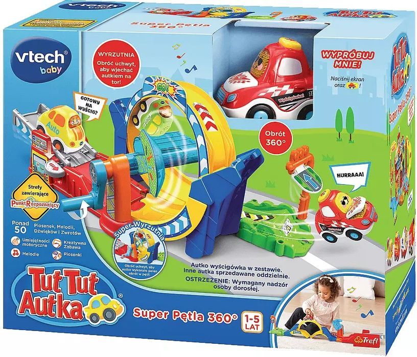 Tut Tut Autka. Diabelska pętla 360 stopni. Vtech
