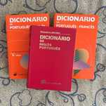 Conjunto de 3 dicionários - Port/Inglês + Inglês/Port. + Port./Francês