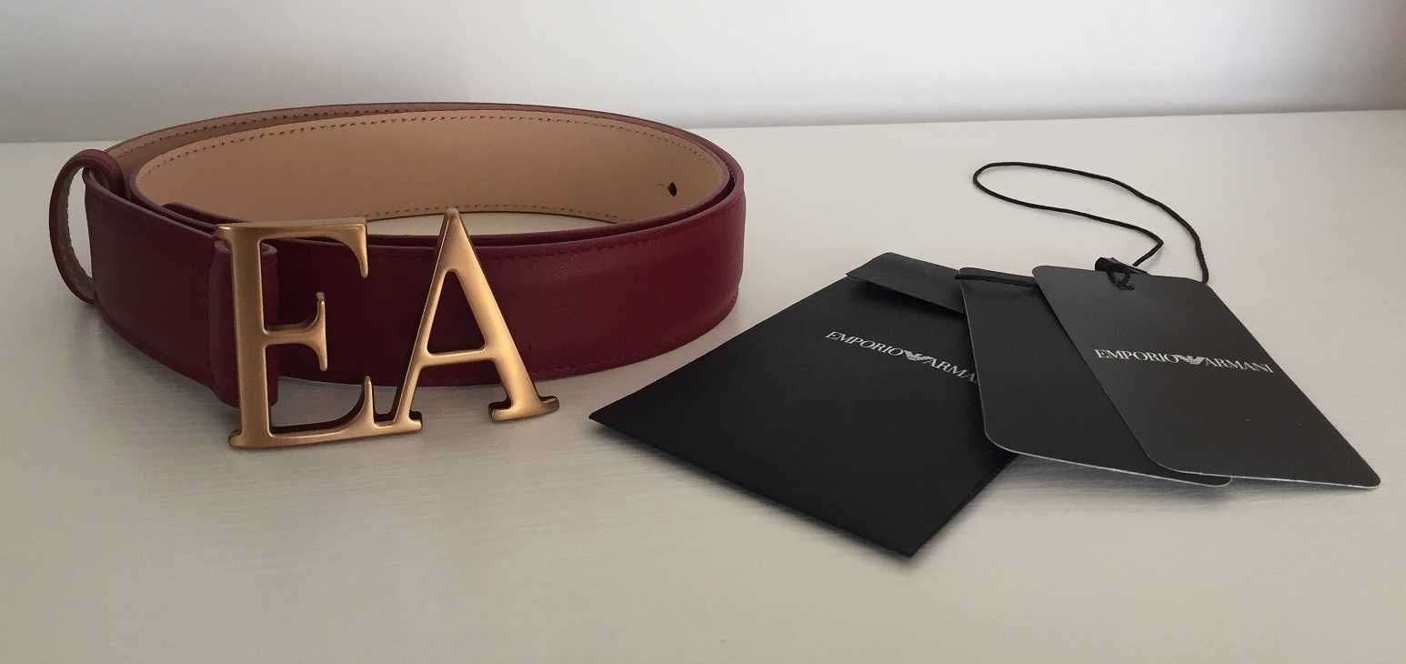 Skórzany pasek Emporio Armani oryginalny
